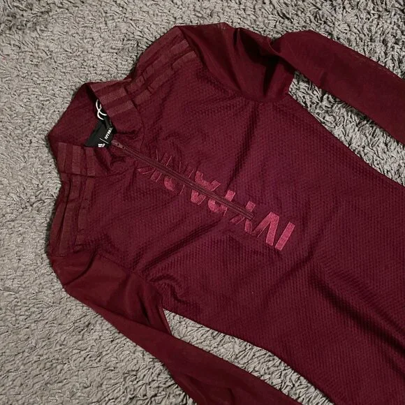 Adidas x Ivy Park Maroon Asymmetric Dress - Picture 5 of 6